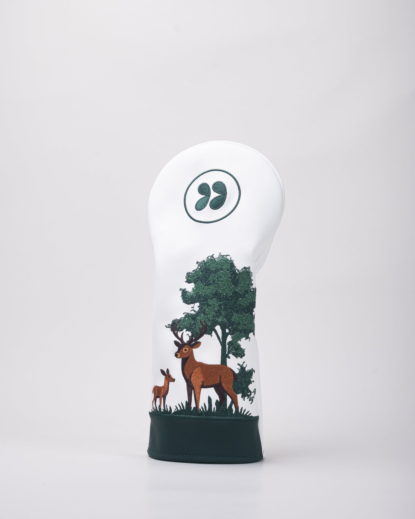 Driver head covers with deer and forest design